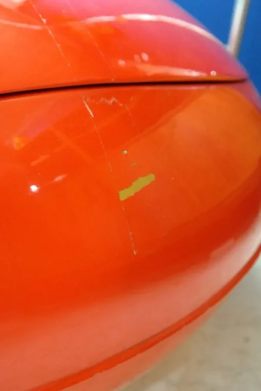 Pamono Spage Age Red Garden Egg Chair by Peter Ghychy, 1960s New