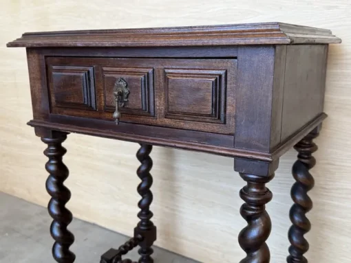 Pamono Spanish Carved Nightstands with Low Shelves, 1890s, Set of 2 Outlet
