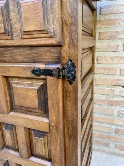 Pamono Spanish Catalan Carved Walnut Chest of Drawers, Highboy or Console, 1920s Discount