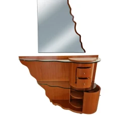 Pamono Spanish Dressing Table with Wall Mirror from Martin, Set of 2 Sale