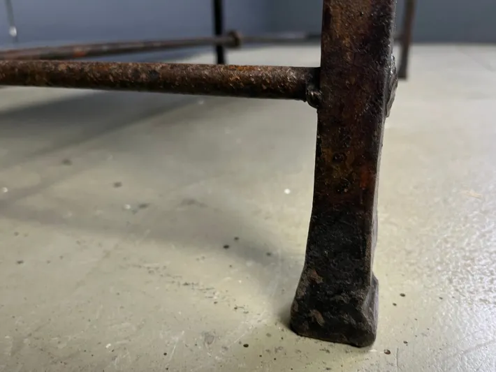 Pamono Spanish Iron and Ceramic Tile Coffee Table, 1950s Sale