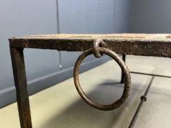 Pamono Spanish Iron and Ceramic Tile Coffee Table, 1950s Sale