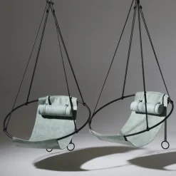 Pamono Special Edition Sling Hanging Swing Chair in Sage Green from Studio Stirling