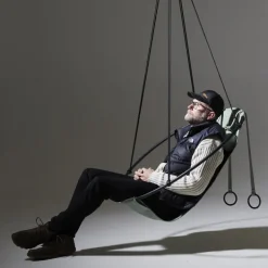 Pamono Special Edition Sling Hanging Swing Chair in Sage Green from Studio Stirling