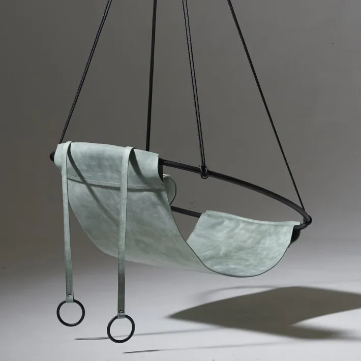 Pamono Special Edition Sling Hanging Swing Chair in Sage Green from Studio Stirling