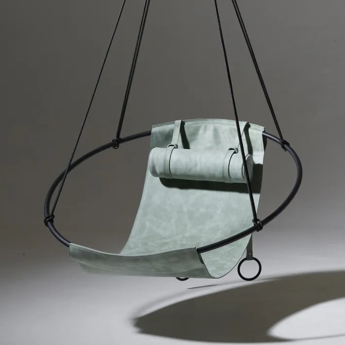 Pamono Special Edition Sling Hanging Swing Chair in Sage Green from Studio Stirling