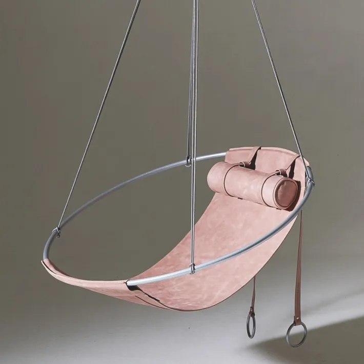 Pamono Special Edition Sling Hanging Swing Chair in Sage Green from Studio Stirling