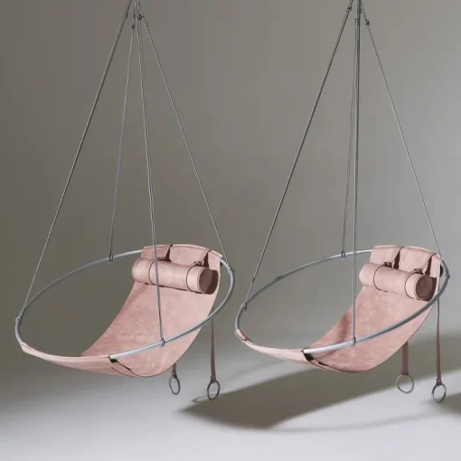 Pamono Special Edition Sling Hanging Swing Chair in Sage Green from Studio Stirling