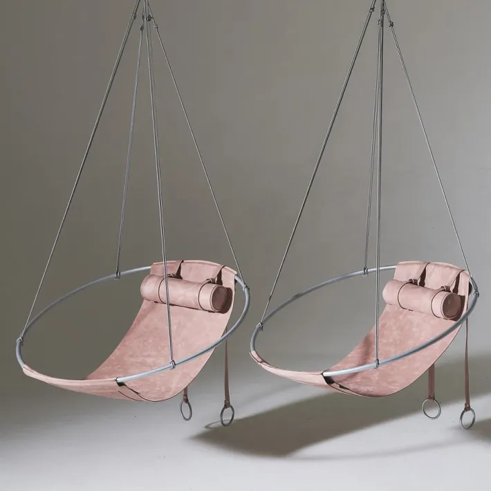 Pamono Special Edition Sling Hanging Swing Chair in Sage Green from Studio Stirling