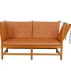 Pamono Spoke-Back 2-Seater Sofa in Cognac Leather by Børge Mogensen, 1960s Online