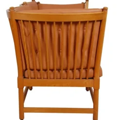 Pamono Spoke-Back 2-Seater Sofa in Cognac Leather by Børge Mogensen, 1960s Online