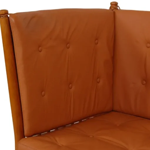Pamono Spoke-Back 2-Seater Sofa in Cognac Leather by Børge Mogensen, 1960s Online