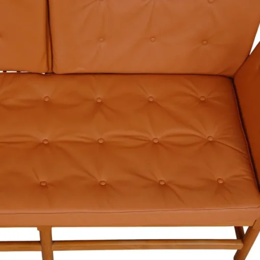 Pamono Spoke-Back 2-Seater Sofa in Cognac Leather by Børge Mogensen, 1960s Online