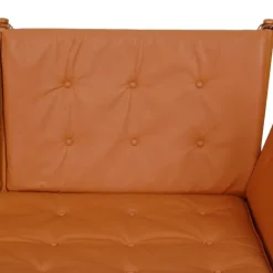 Pamono Spoke-Back 2-Seater Sofa in Cognac Leather by Børge Mogensen, 1960s Online