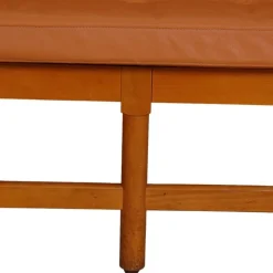 Pamono Spoke-Back 2-Seater Sofa in Cognac Leather by Børge Mogensen, 1960s Online