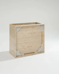 Pamono Square Travertine Coffee Table, 1970s Online