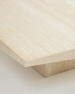 Pamono Square Travertine Coffee Table, 1970s Online