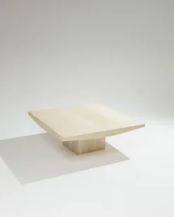 Pamono Square Travertine Coffee Table, 1970s Online