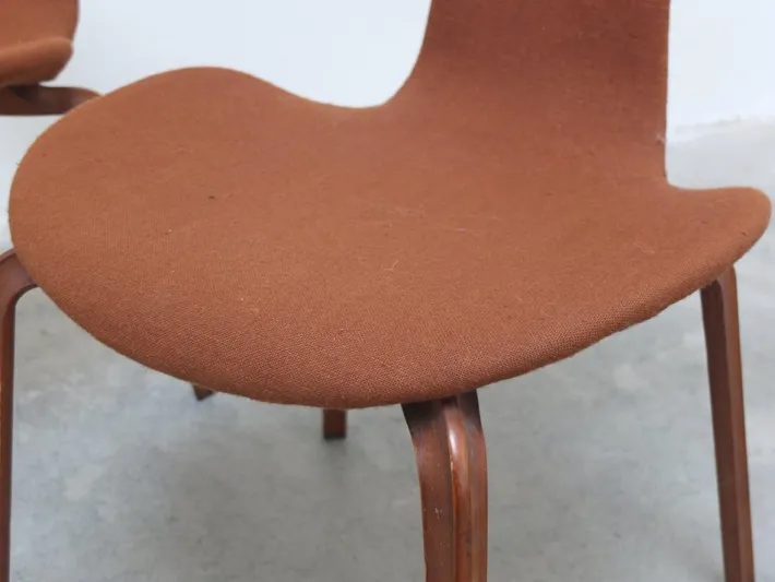 Pamono 1st Edition Grand Prix Chairs by Arne Jacobsen for Fritz Hansen, Set of 4, 1959 New