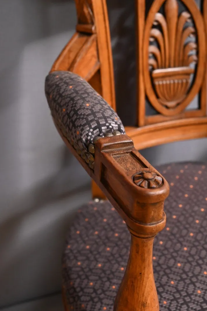 Pamono Stained Beech Armchairs, Early 20th Century, Set of 2 Discount