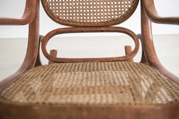 Pamono Steamed Wooden Rocking Chair New