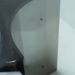 Pamono Steel and Glass Dining Table attributed to Michel Boyer, France, 1970s