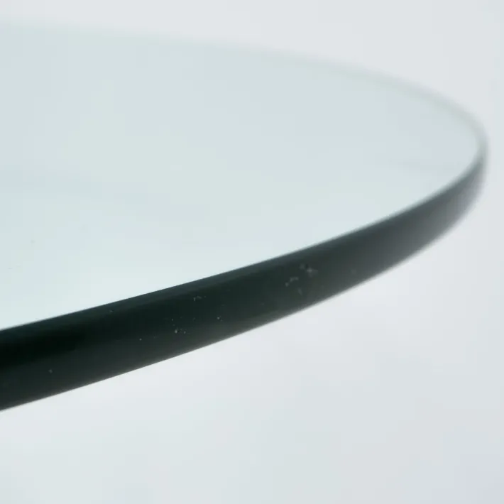 Pamono Steel and Glass Dining Table attributed to Michel Boyer, France, 1970s