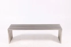Pamono Steel Bench from Milo Baughman, 1970s Best