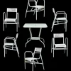 Pamono Steel Garden Furniture, 1950s, Set of 7 Best
