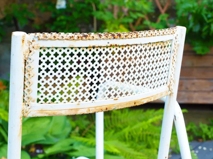Pamono Steel Garden Furniture, 1950s, Set of 7 Best