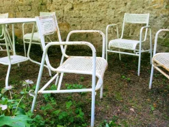 Pamono Steel Garden Furniture, 1950s, Set of 7 Best