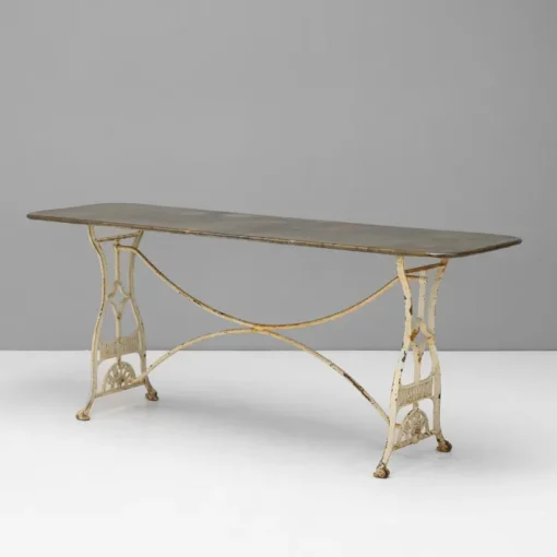 Pamono Steel Topped Garden Table, 1900s Discount