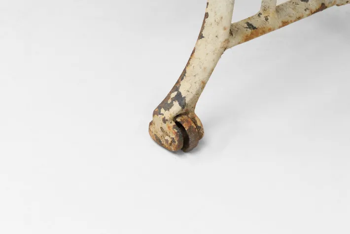 Pamono Steel Topped Garden Table, 1900s Discount