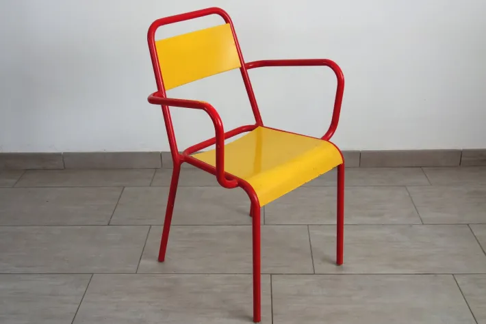Pamono Stella Metal Armchair from Essential, 1950s
