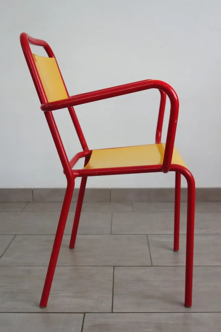 Pamono Stella Metal Armchair from Essential, 1950s