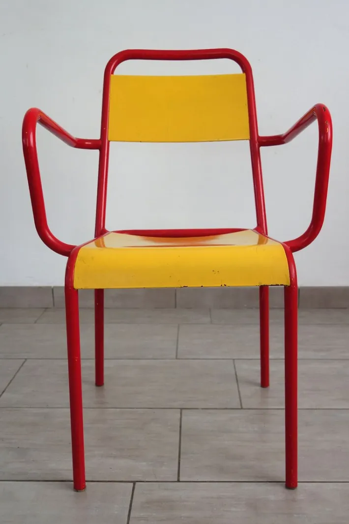 Pamono Stella Metal Armchair from Essential, 1950s