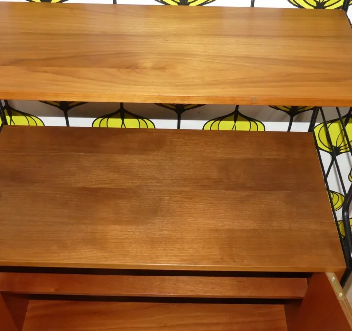 Pamono String Ladder Shelf & WHB Shelf with Steel and Wire Cabinet elements Hot