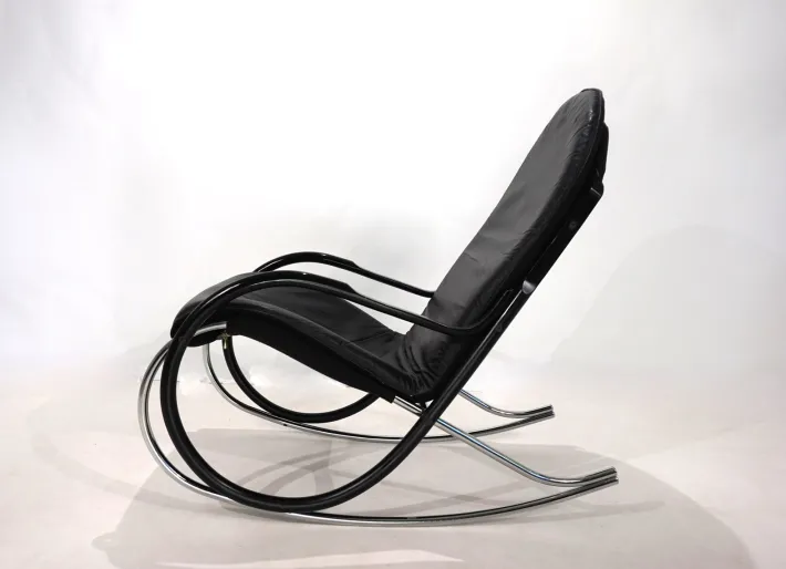 Pamono Strässle Nonna Rocking Chair by Paul Tuttle, 1972 New