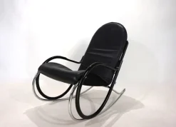 Pamono Strässle Nonna Rocking Chair by Paul Tuttle, 1972 New