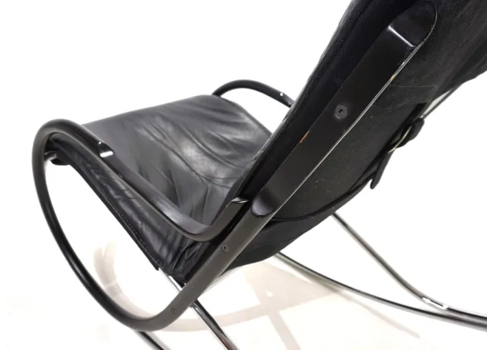 Pamono Strässle Nonna Rocking Chair by Paul Tuttle, 1972 New