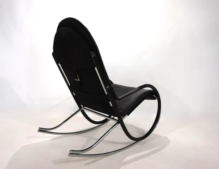 Pamono Strässle Nonna Rocking Chair by Paul Tuttle, 1972 New