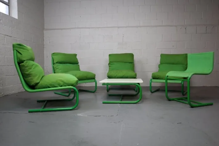 Pamono Stuns Lounge Set by Jan Dranger & Johan Huldt for Innovator, Sweden, 1973, Set of 6 Sale