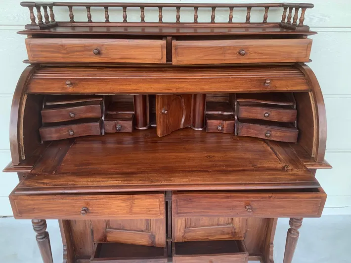 Pamono Stylish Colonial Teak Secretaire New
