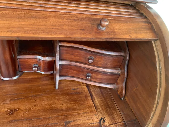Pamono Stylish Colonial Teak Secretaire New