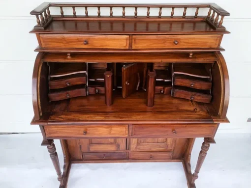 Pamono Stylish Colonial Teak Secretaire New