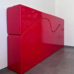 Pamono Superonda Red Sofa by Archizoom for Poltronova, 1967, Set of 2