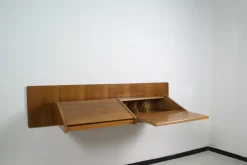 Pamono Suspended Console With Mirror and Italian Desk, 1950s Discount