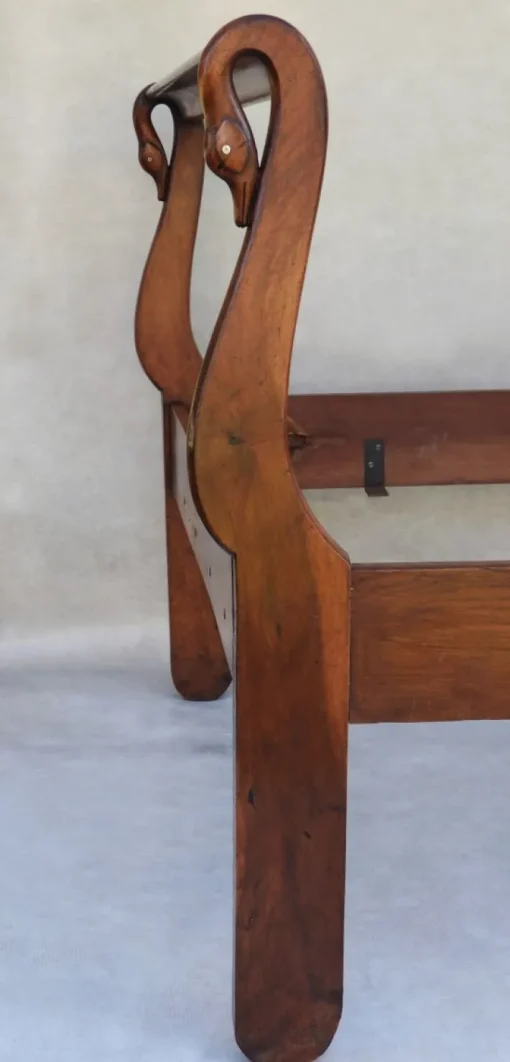 Pamono Swan Neck Bed, France, 1900s New