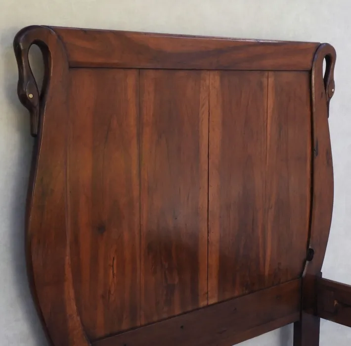 Pamono Swan Neck Bed, France, 1900s New