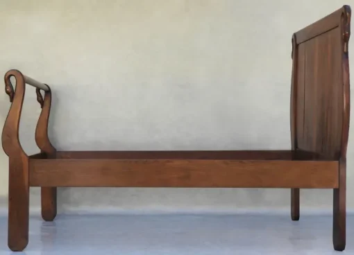 Pamono Swan Neck Bed, France, 1900s New